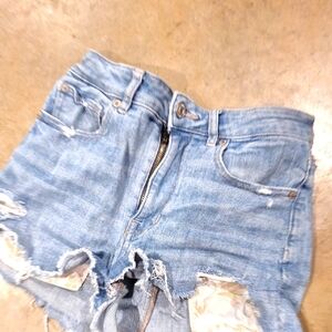 Denim Distressed American Egale Shorts